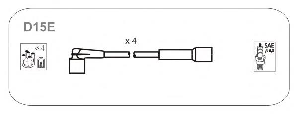 D15E Janmor juego de cables de encendido