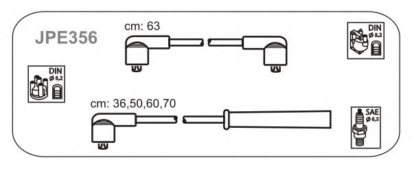 JPE356 Janmor juego de cables de encendido