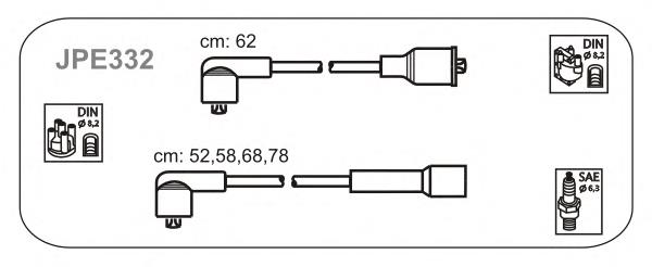 Juego de cables de encendido JPE332 Janmor