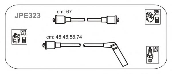 JPE323 Janmor juego de cables de encendido