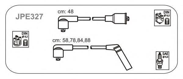 JPE327 Janmor juego de cables de encendido