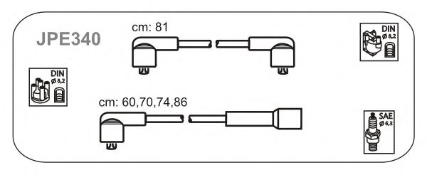 JPE340 Janmor juego de cables de encendido