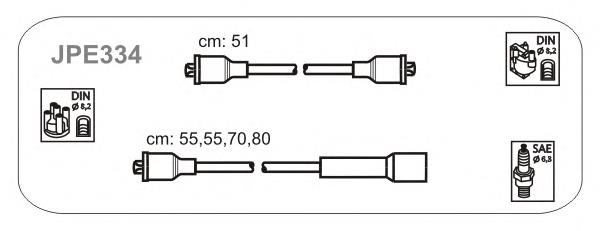 JPE334 Janmor juego de cables de encendido