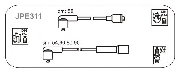 JPE311 Janmor juego de cables de encendido