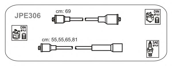 JPE306 Janmor juego de cables de encendido