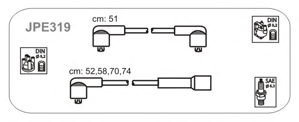 JPE319 Janmor juego de cables de encendido