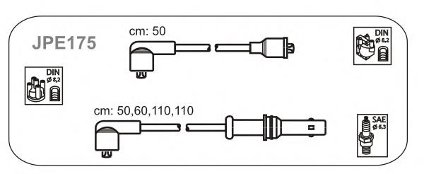 JPE175 Janmor juego de cables de encendido