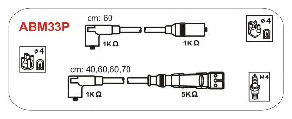 ABM33P Janmor juego de cables de encendido