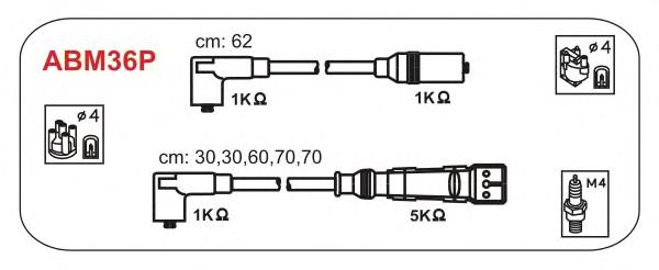 ABM36P Janmor juego de cables de encendido