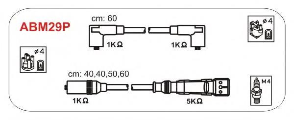 ABM29P Janmor juego de cables de encendido