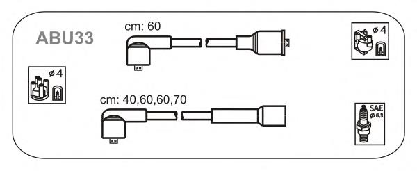 ABU33 Janmor juego de cables de encendido