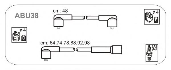 ABU38 Janmor juego de cables de encendido