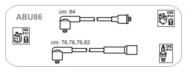 ABU86 Janmor juego de cables de encendido