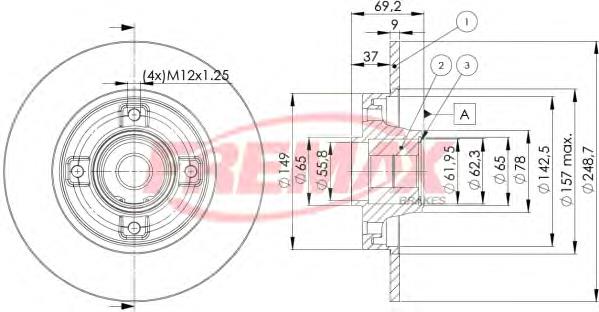 Comprar BD4745 Fremax Disco de freno trasero