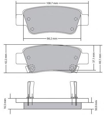 FBP1717 Fremax pastillas de freno traseras