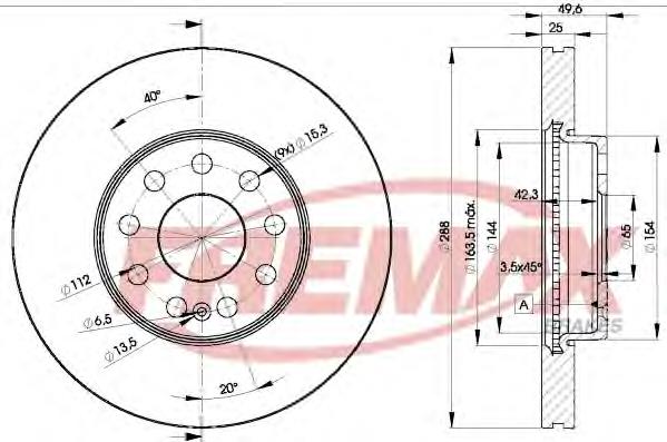 Juego de reparación de frenos delanteros BD5615 Fremax