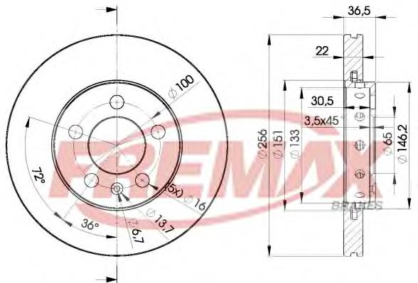 Comprar BD5602 Fremax Freno de disco delantero