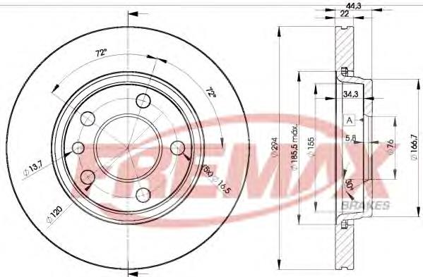 Comprar BD3021 Fremax Disco de freno trasero