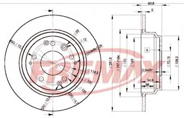 BD2469 Fremax disco de freno trasero