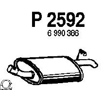 Silenciador posterior 1837749 Ford