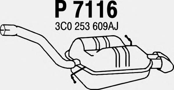 P7116 Fenno silenciador posterior