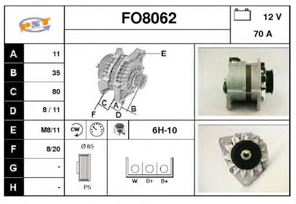 Alternador 6196157 Ford