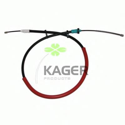 19-1335 Kager cable de freno de mano trasero izquierdo