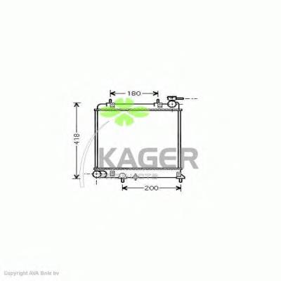 310521 Kager radiador refrigeración del motor