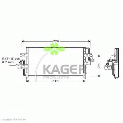 94-5081 Kager condensador aire acondicionado