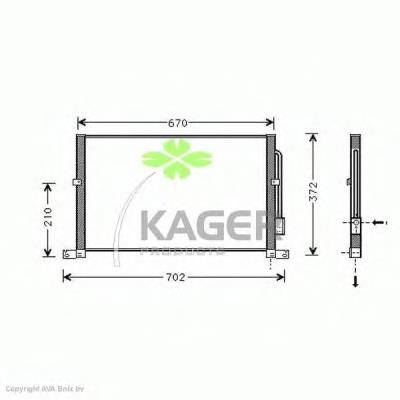 94-5114 Kager condensador aire acondicionado