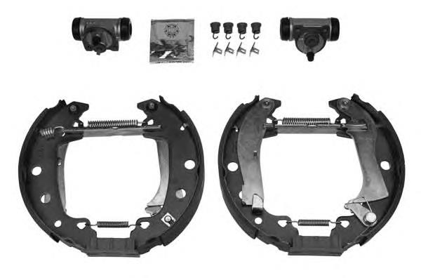 Zapatas de frenos de tambor traseras BSK200200 Open Parts