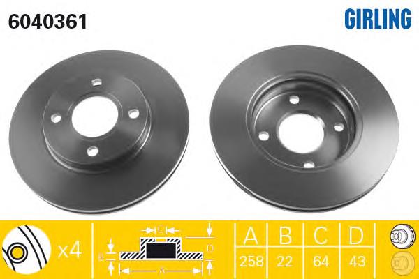 Frenos delanteros Girling 6040361 precio, desde 38,43 EUR
