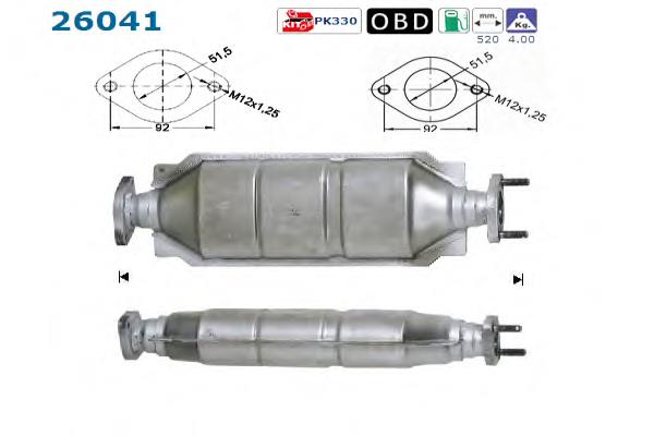 Catalizador Mitsubishi MR552442 precio, desde 316,11 EUR