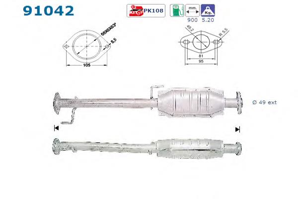 BM90328H BM Catalysts Catalizador de gasolina y diésel