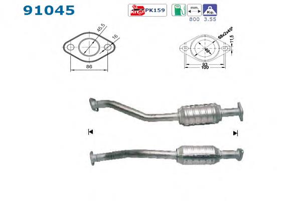Catalizador AS/Auto Storm 91045 precio, desde 161,60 EUR