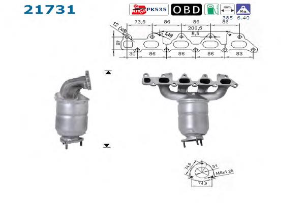 21731 AS/Auto Storm catalizador