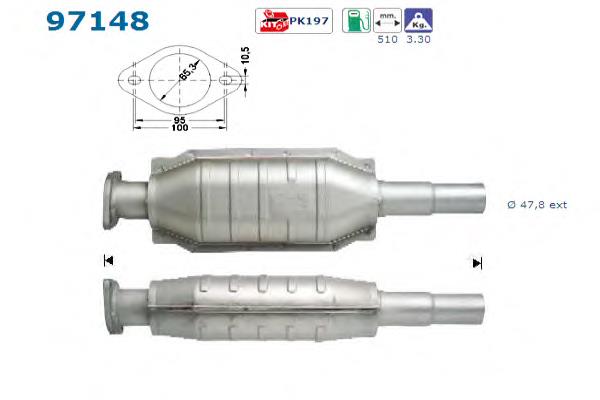 Catalizador AS/Auto Storm 97148 precio, desde 198,22 EUR