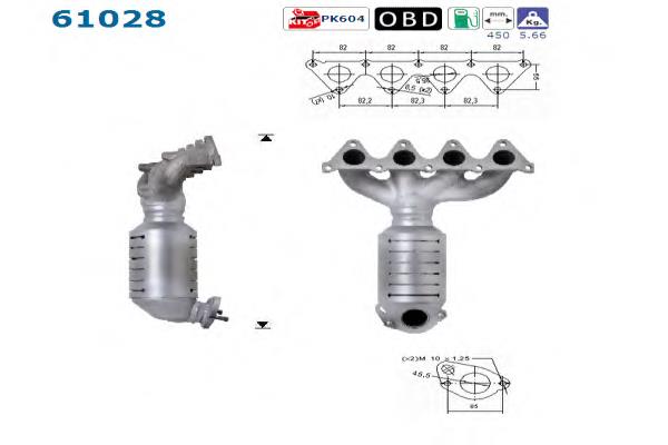 Sistema de escape del motor Bosal 099466