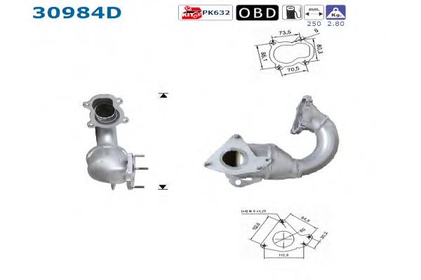 8660000139 Renault (RVI) Catalizador de gasolina y diésel