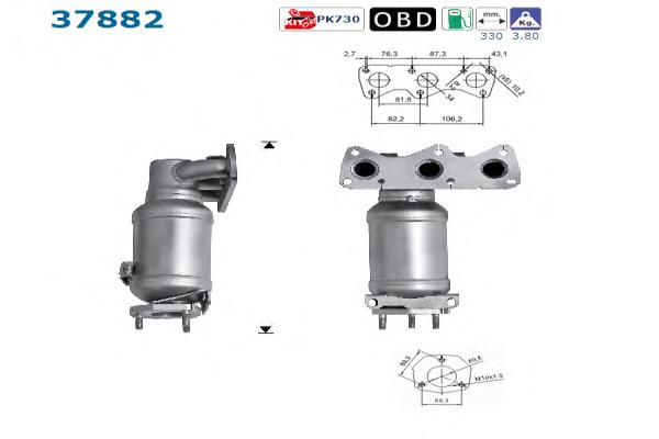 Comprar 03D253052X VAG Colector de escape