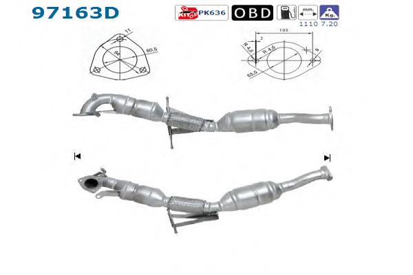 97163D AS/Auto Storm Catalizador de gasolina y diésel
