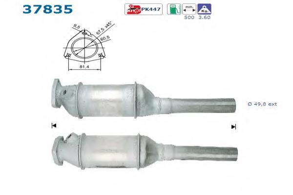 Catalizador Passat B3, B4, 3A2, 351