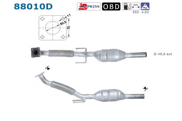 Silenciador, sección delantera VAG 6Q0254502EX precio, desde 377,99 EUR