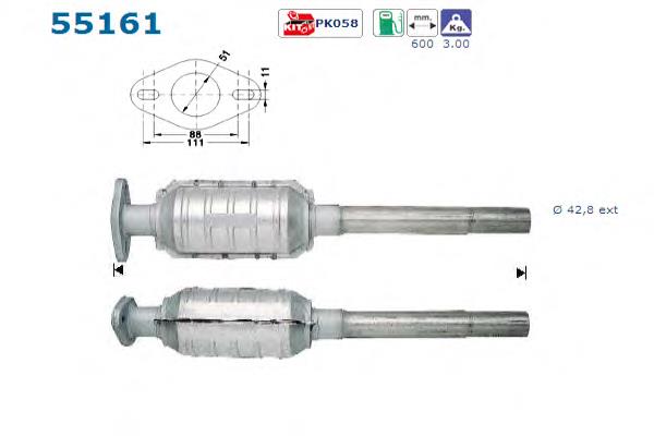 Catalizador AS/Auto Storm 55161 precio, desde 270,62 EUR
