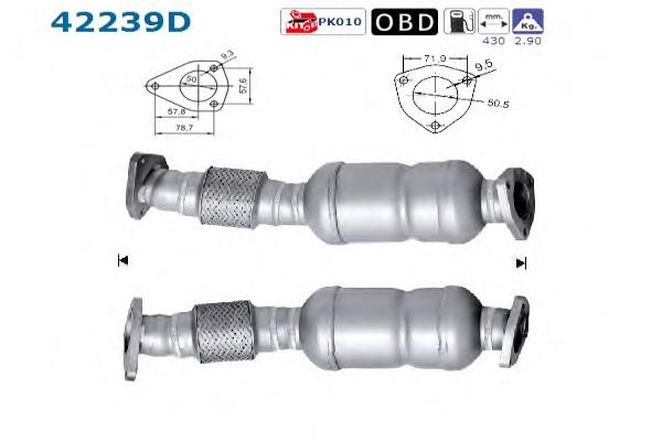 Convertidor catalítico Bosal 801189