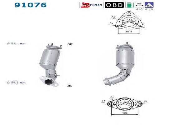 Catalizador de gasolina y diésel para Suzuki Grand Vitara  FT, HT