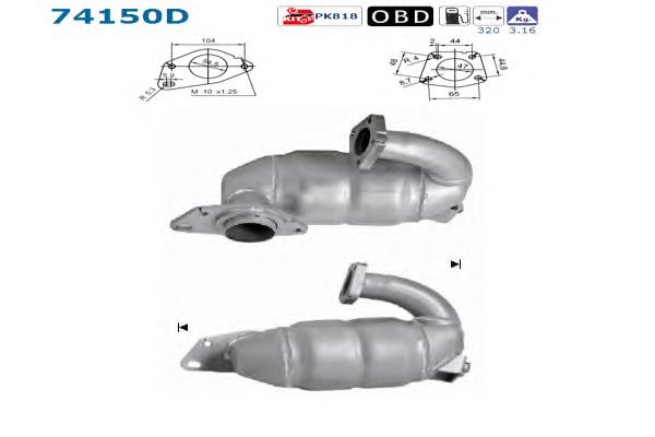 Comprar 74150D AS/Auto Storm Catalizador