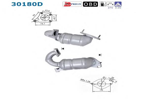 Catalizador 30180D AS/Auto Storm