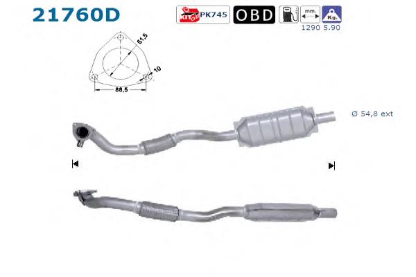 5854295 Opel Catalizador de gasolina y diésel