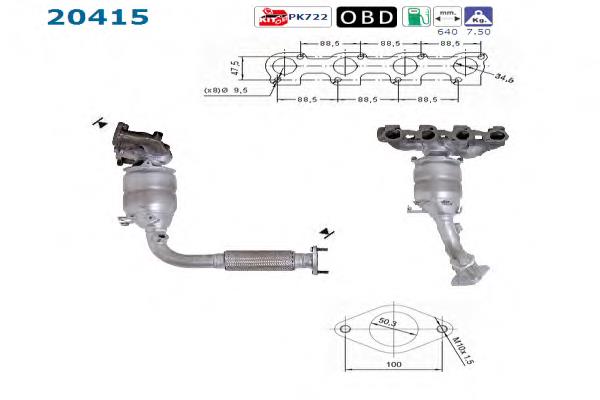 Catalizador Ford 4S5X5G232CB precio, desde 296,11 EUR